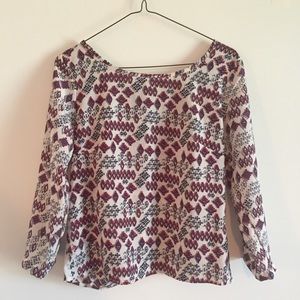 Japna flowy shirt with open back